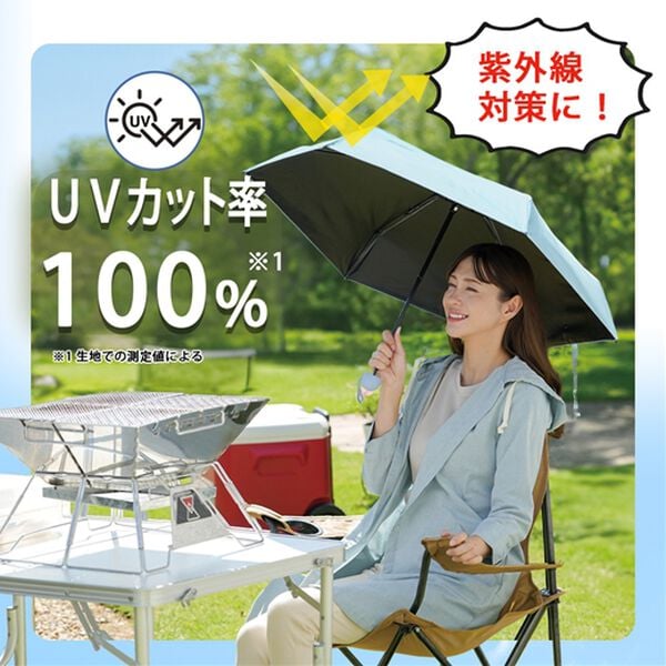 「晴雨兼用　コンパクト遮熱日傘（レイングッズ）」｜詳細画像