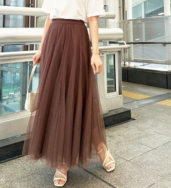 GeeRA（ジーラ）の「フレアーチュールロングスカート（ロングスカート）」｜詳細画像