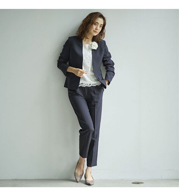 GeeRA（ジーラ）の「【5点セット】〈テーパードパンツ〉２ジャケット５点セットスーツ（パンツスーツ）」｜詳細画像