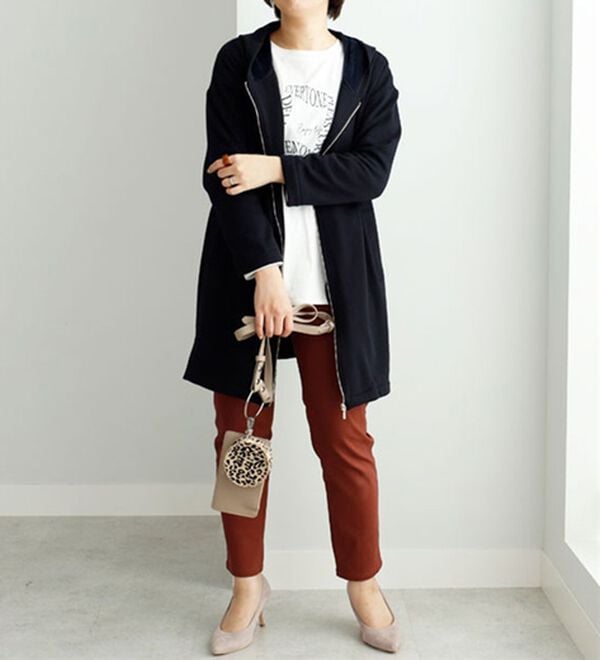 BELLUNA（ベルーナ）の「裏ファー素材ロング丈パーカー（パーカー）」｜詳細画像