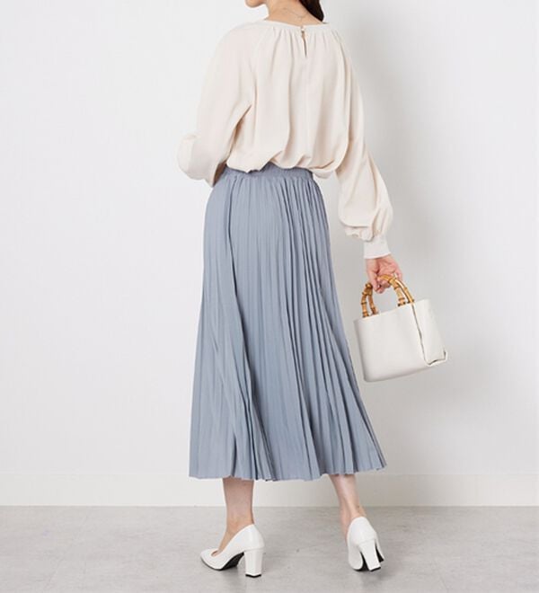 BELLUNA（ベルーナ）の「洗っても形が崩れにくい！プリーツスカート（ロングスカート）」｜詳細画像