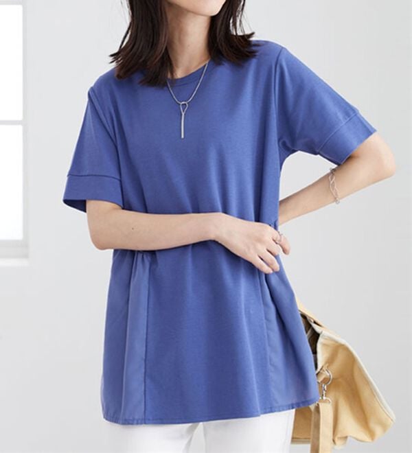 BELLUNA（ベルーナ）の「ギャザー切替デザイン細見えチュニック（チュニック）」｜詳細画像