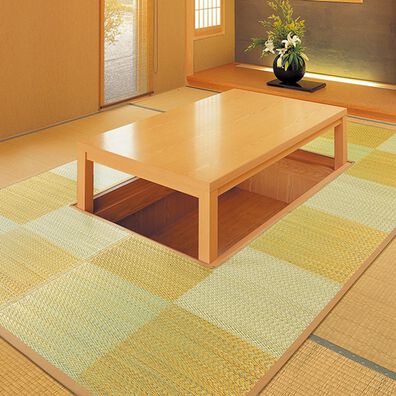 「掘りごたつ用い草ラグ（い草ラグ）」