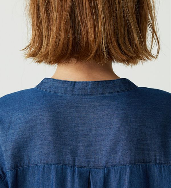 BELLUNA（ベルーナ）の「デニム素材華やか刺しゅうワンピース（その他ワンピース）」｜詳細画像