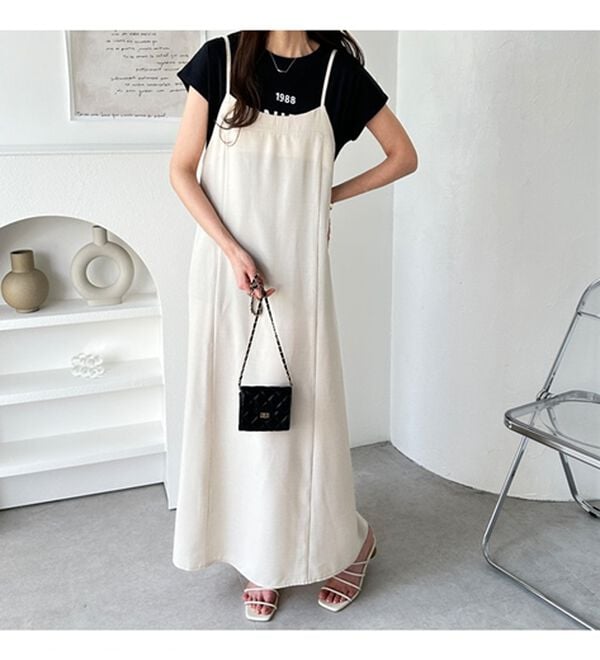 GeeRA（ジーラ）の「リネンライクロングキャミワンピース（その他ワンピース）」｜詳細画像