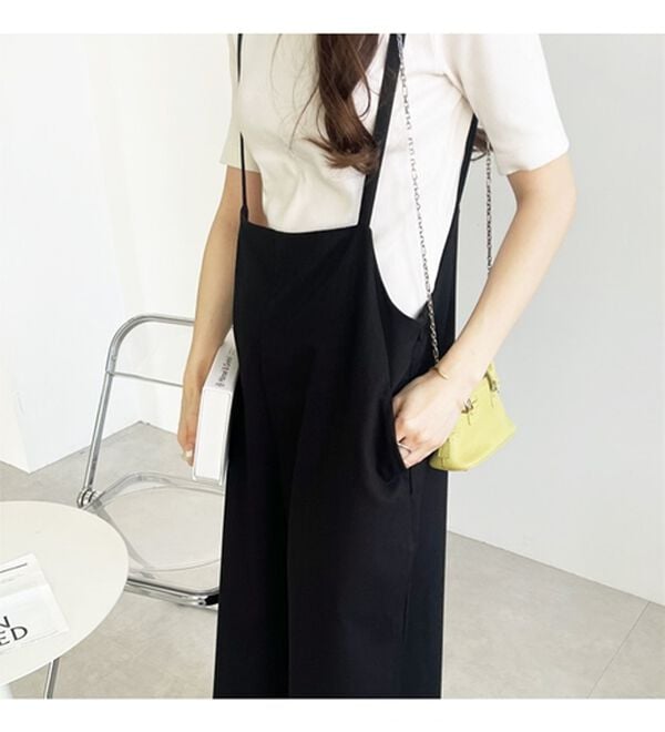 GeeRA（ジーラ）の「サロペットワイドパンツ（オールインワン）」｜詳細画像