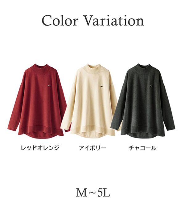 BELLUNA（ベルーナ）の「もちもちニットゆったり快適チュニック（チュニック）」｜詳細画像