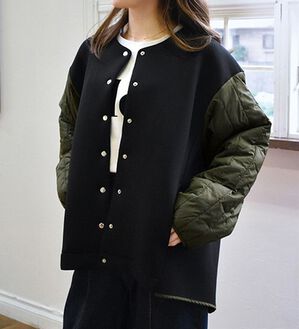 RANAN（ラナン）の「薄中わた異素材ブルゾン（ブルゾン）」｜詳細画像