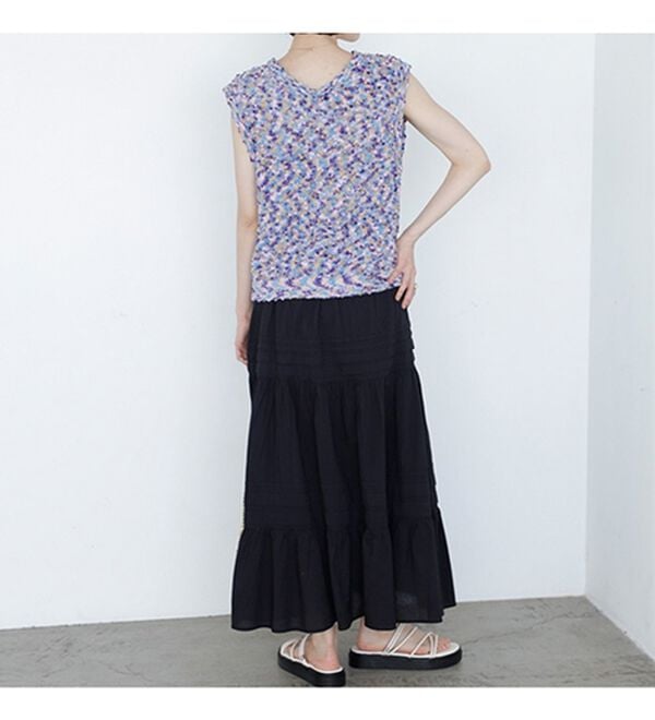 GeeRA（ジーラ）の「前後２ＷＡＹファンシーニットトップス（ニット・セーター）」｜詳細画像