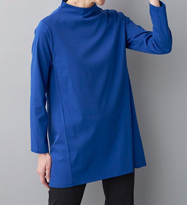 BELLUNA（ベルーナ）の「艶やかコットン１００％チュニック（チュニック）」｜詳細画像