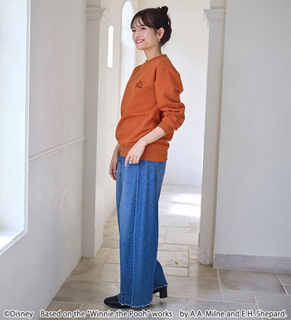 BELLUNA（ベルーナ）の「＜Ｄｉｓｎｅｙ＞【プー】バックプリント裏起毛トレーナー（トレーナー・スウェット）」｜詳細画像