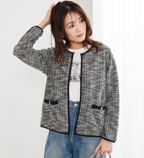 BELLUNA（ベルーナ）の「＜Ｃ／Ｓ＞ツイード調ジャケット（その他ジャケット）」｜詳細画像