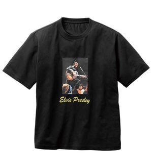 「伝説のロックスターＴシャツ（メンズＴシャツ）」｜エルビス(ギター)