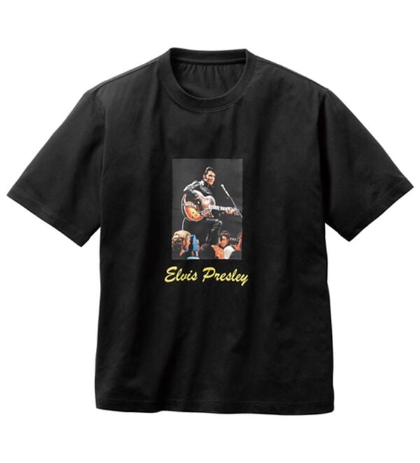 「伝説のロックスターＴシャツ（メンズＴシャツ）」｜エルビス(ギター)