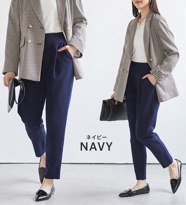 RANAN（ラナン）の「【選べる股下】新色追加！美脚シルエットタックパンツ（フルレングスパンツ）」｜詳細画像