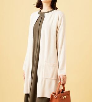 BELLUNA（ベルーナ）の「嬉しい機能付！ミラノリブカーディガン（ニットカーディガン）」｜詳細画像