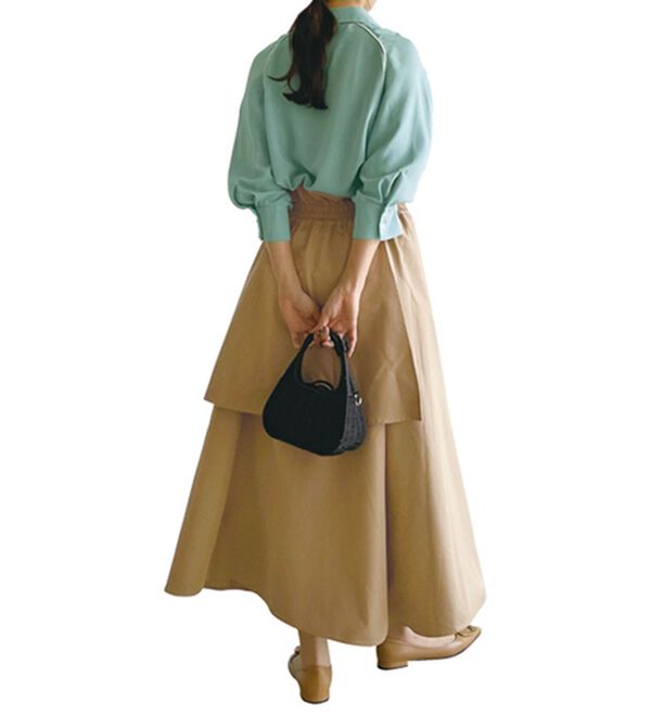 RANAN（ラナン）の「ラップデザインハイウエストスカート（ロングスカート）」｜詳細画像