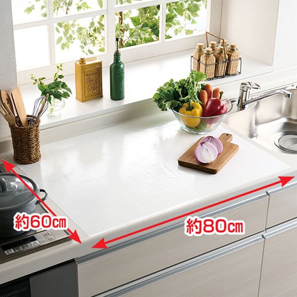 「ピタっとシリコン調理台保護マット（その他日用品）」｜詳細画像
