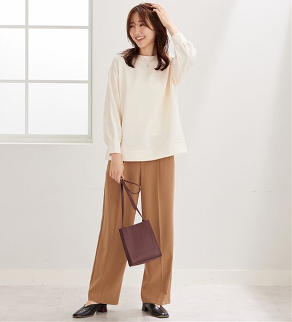 BELLUNA（ベルーナ）の「ジャカード素材肩ボタンプルオーバー（カットソー）」｜詳細画像