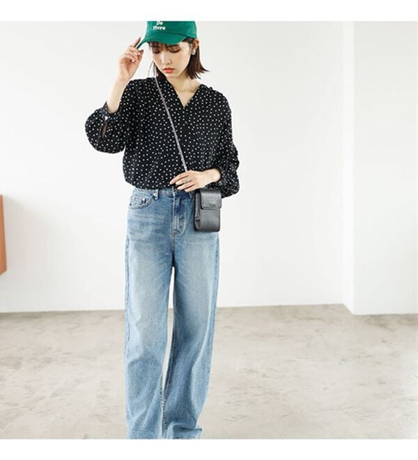 GeeRA（ジーラ）の「シルエットきれい！上品7分袖デザインブラウス（ブラウス）」｜詳細画像