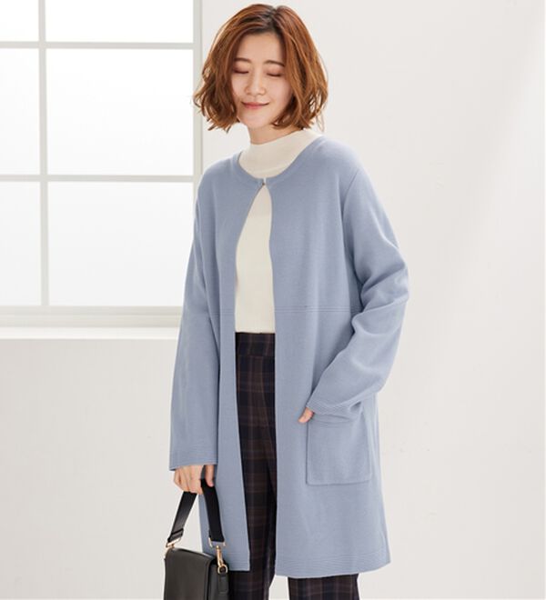 BELLUNA（ベルーナ）の「嬉しい機能付！ミラノリブカーディガン（ニットカーディガン）」｜詳細画像