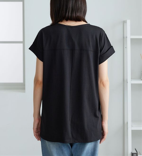 BELLUNA（ベルーナ）の「サッカーチェック切替デザインチュニック（チュニック）」｜詳細画像