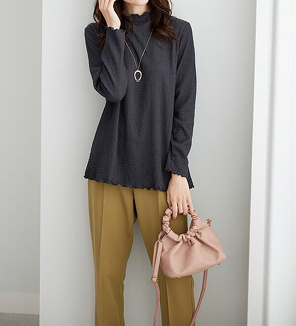 BELLUNA（ベルーナ）の「ジャカード素材メローデザインプルオーバー（カットソー）」｜詳細画像