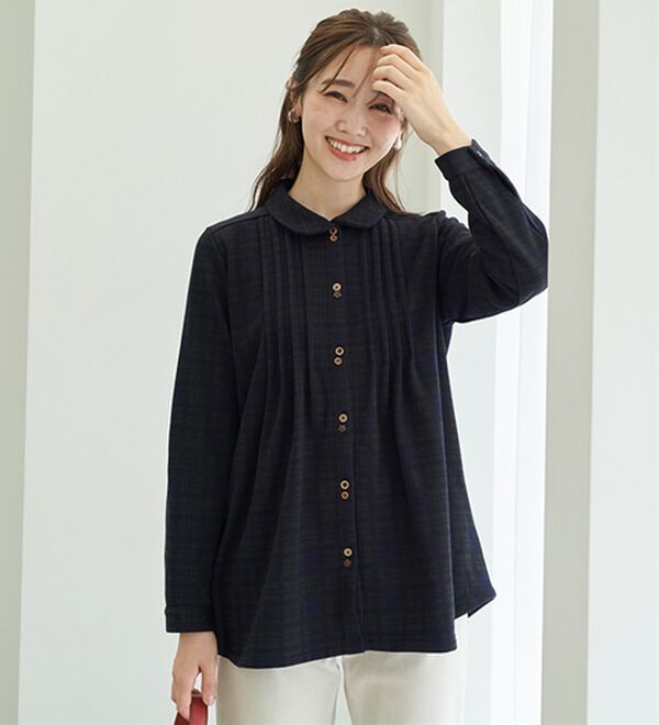 BELLUNA（ベルーナ）の「まるで着る毛布！静電防止付裏ファーブラウス（チュニック）」｜詳細画像