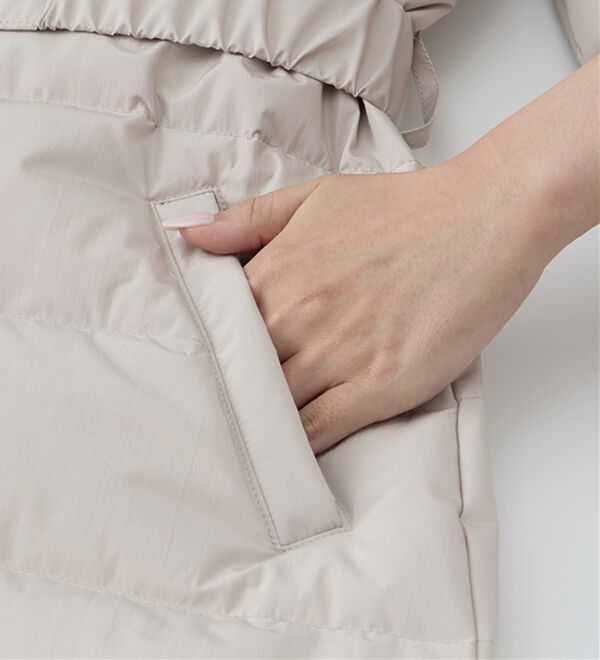 RANAN（ラナン）の「暖かファーフード使いすっきりダウンコート（ダウンコート・ジャケット・ベスト）」｜詳細画像