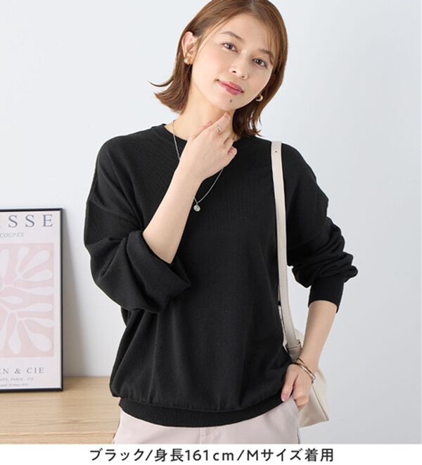 Viola e Viola（ヴィオラ エ ヴィオラ）の「【洗えるニット】着回し力抜群！秋から着られるシンプルニットトップス（ニット・セーター）」｜詳細画像