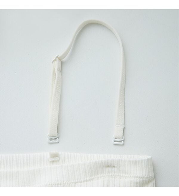 YU'NOW（ユナウ）の「カップ付ショート丈チューブキャミ（ブラトップ・カップ付きインナー）」｜詳細画像