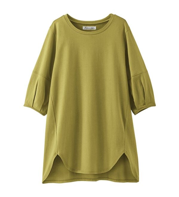 BELLUNA（ベルーナ）の「スリットデザインふんわり袖チュニック（チュニック）」｜詳細画像