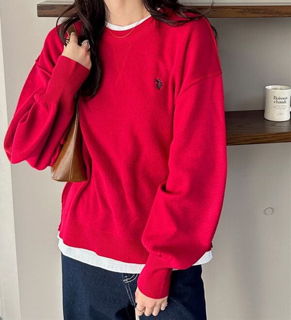 GeeRA（ジーラ）の「【U.S. POLO ASSN.】スウェットライクニット（ニット・セーター）」｜詳細画像