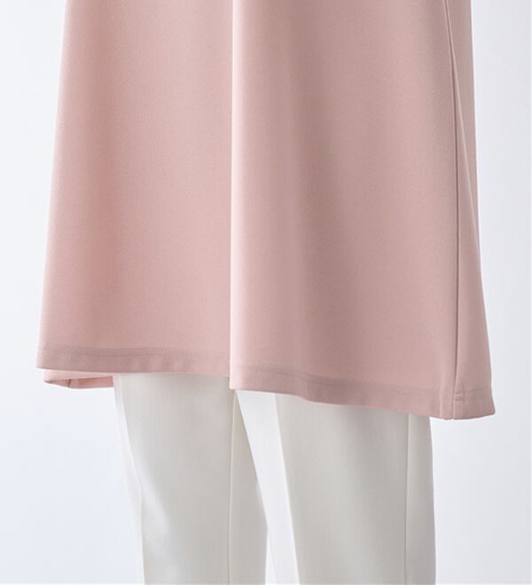 alotta（アロッタ）の「【接触冷感】さらっと快適！高見えフレアーロングチュニックＴシャツ（チュニック）」｜詳細画像