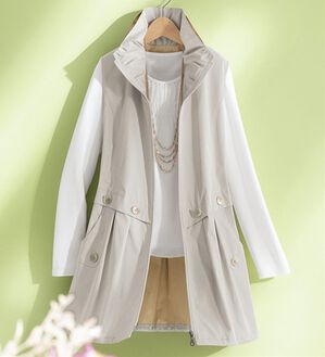 ルフラン（ルフラン）の「配色ダブルフェイス素材ベスト（ベスト）」｜グレー系