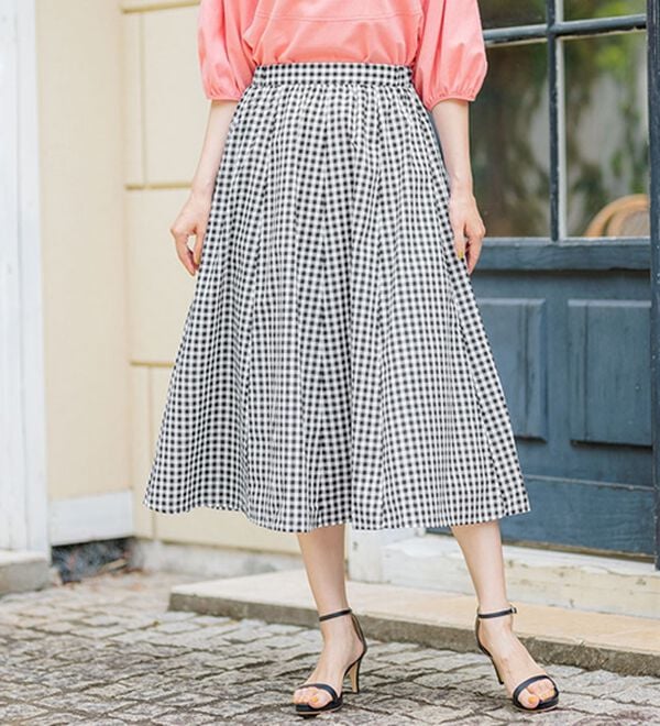 BELLUNA（ベルーナ）の「ふんわり切替フレアースカート（ロングスカート）」｜詳細画像