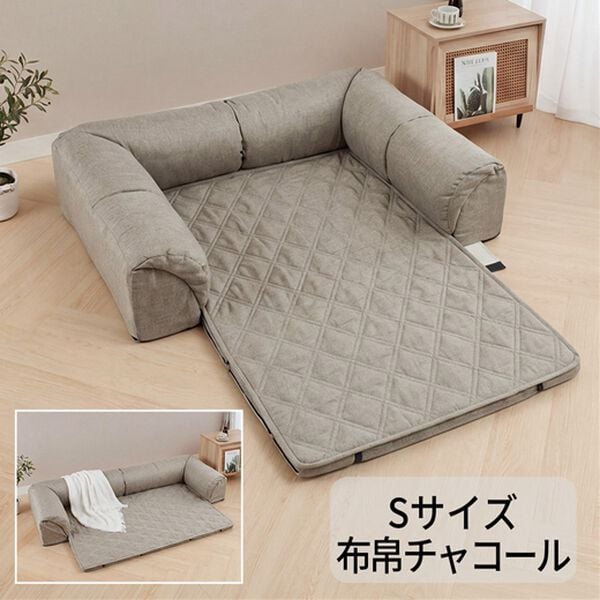iellio（イエリオ）の「はっ水ゆったり・まったりクッション一体型ラグ＜洗える・布帛（ふはく）タイプ・フロアソファ・ローソファー・ロングシーズン＞（ラグ）」｜詳細画像