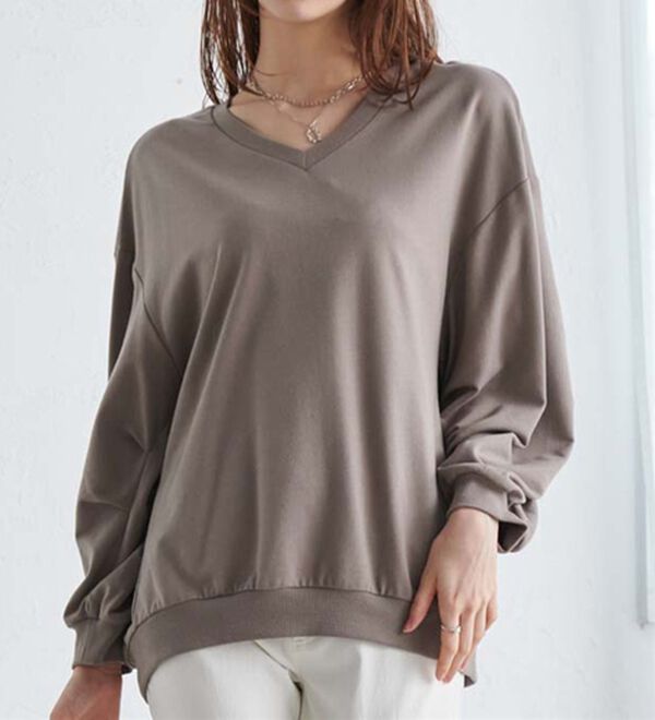 RANAN（ラナン）の「バックギャザーデザインスウェット（カットソー）」｜詳細画像