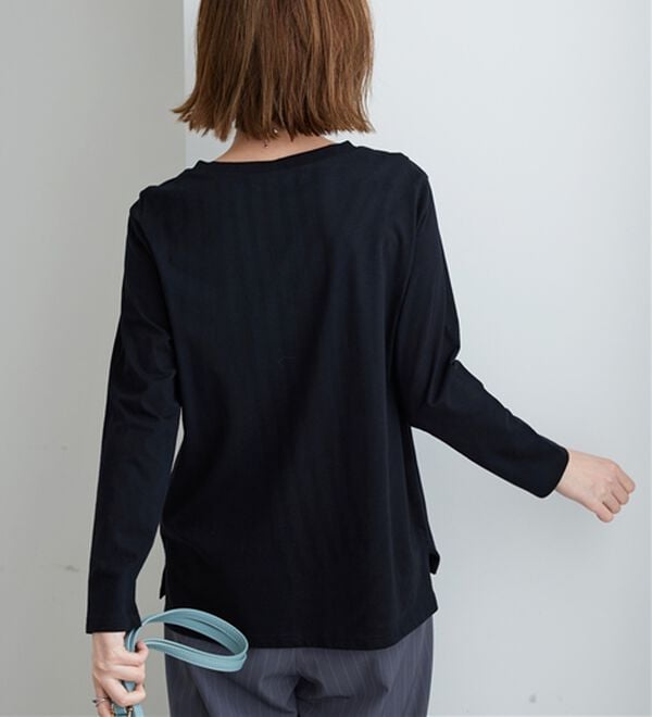 BELLUNA（ベルーナ）の「綿１００％大人顔サマ見えプルオーバー（カットソー）」｜詳細画像