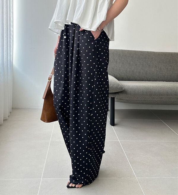 GeeRA（ジーラ）の「【体型カバー】上品なのにラクちんワイドパンツ（フルレングスパンツ）」｜詳細画像