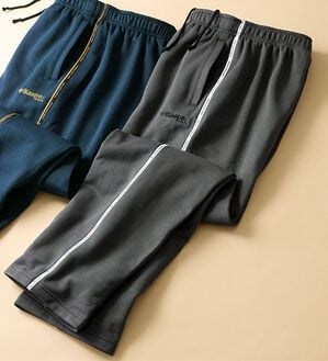 「＜ケイパ＞こだわり素材暖かジャージパンツ（メンズイージーパンツ）」｜グレー