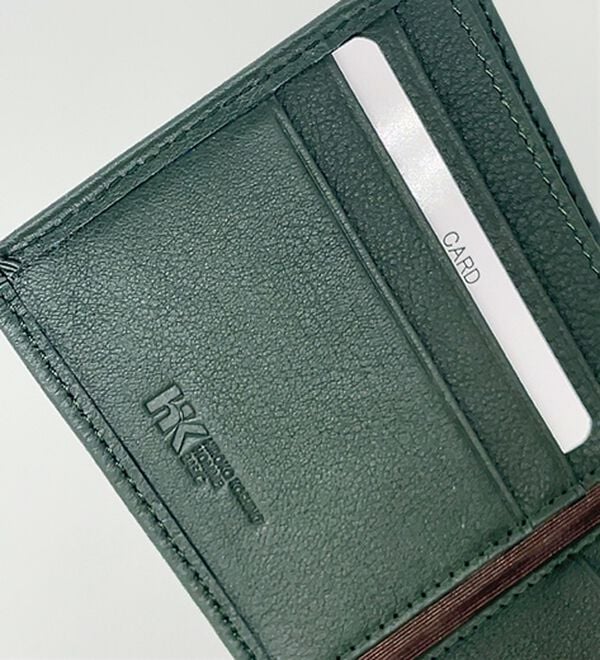 「＜ヒロココシノ・オム・ベーシック＞ソフトレザー折財布（メンズ財布・パスケース）」｜詳細画像