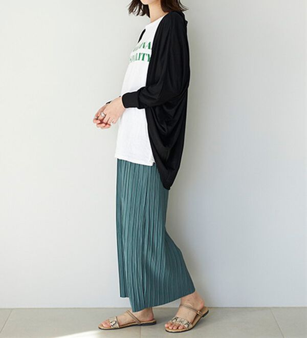 GeeRA（ジーラ）の「接触冷感！ドルマンカットソーカーディガン（ニットカーディガン）」｜詳細画像