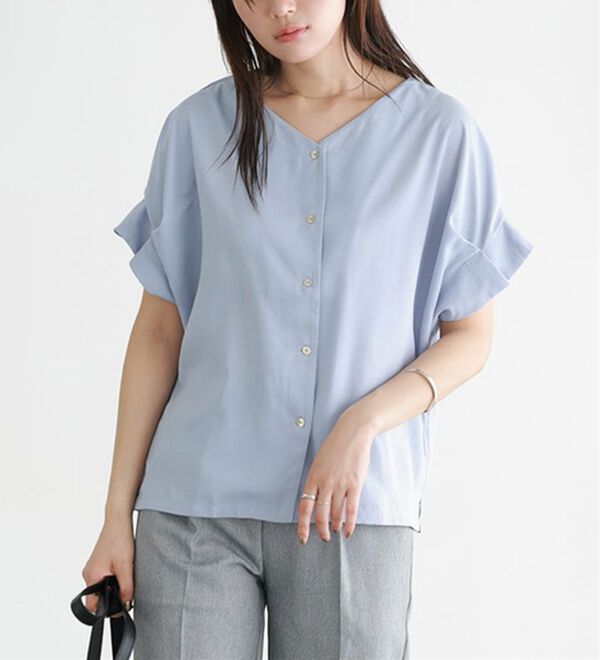 nalaナラリネンライクバルーントップス gem様専用】Nala リネンライクバルーントップス