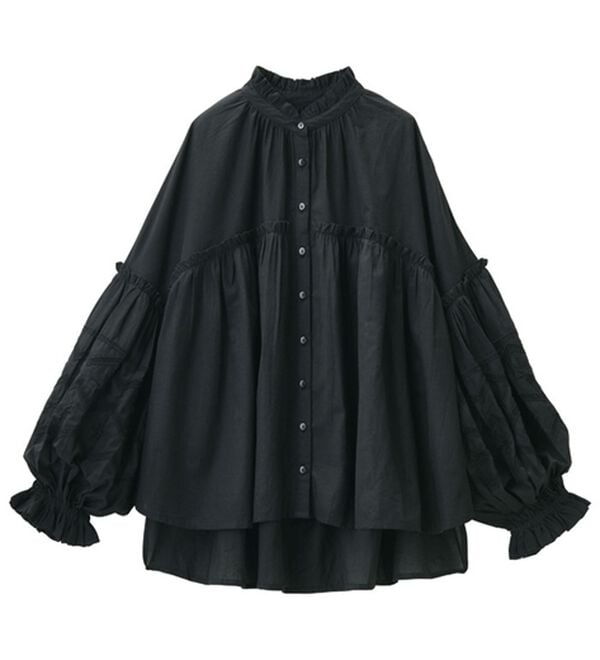 RANAN（ラナン）の「綿100％袖ボリューム刺しゅうブラウス（ブラウス）」｜詳細画像