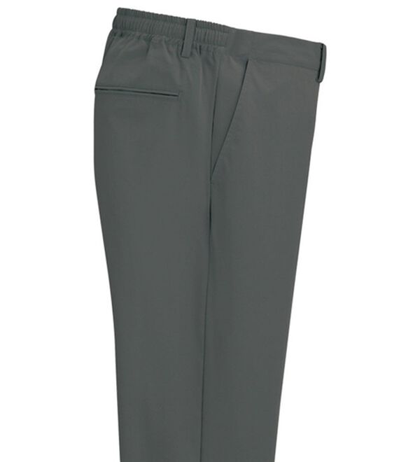 「ひやのびナイロンストレッチスラックス（メンズスラックス）」｜グレー