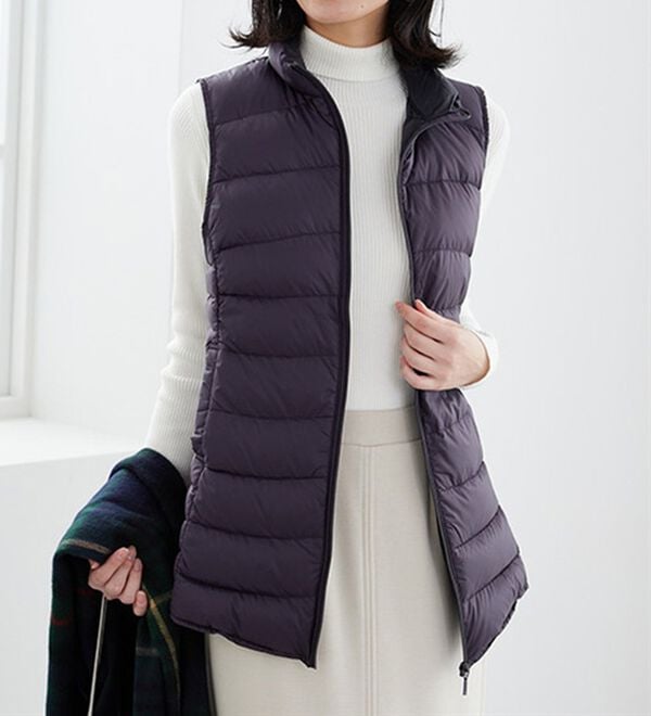フレンチダウン使いロング丈ベスト - ベルーナ【公式】