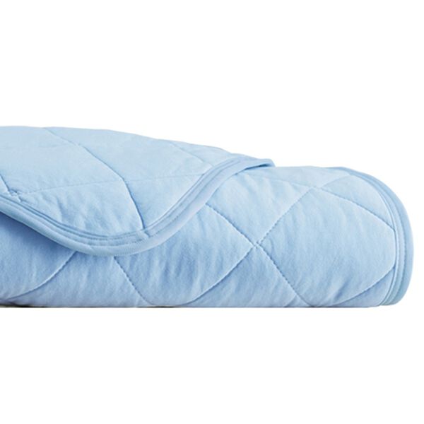 「パッと置くだけピタッと簡単敷パッド（敷パッド）」｜ニットブルー