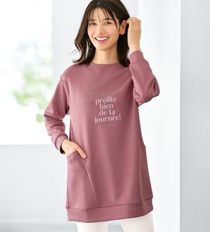BELLUNA（ベルーナ）の「＜ＥＬＬＥ　Ａｃｔｉｖｅ＞とろみ素材ポケット付チュニック（チュニック）」｜詳細画像