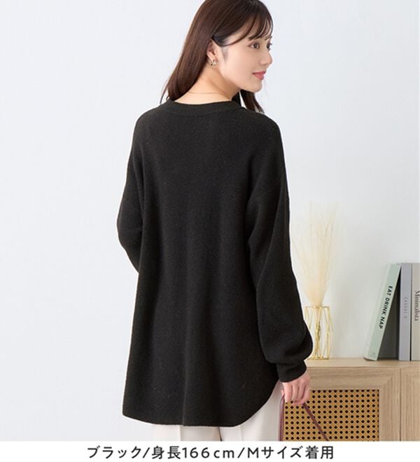 alotta（アロッタ）の「ふんわり裾ラウンドゆるニットチュニック（チュニック）」｜詳細画像